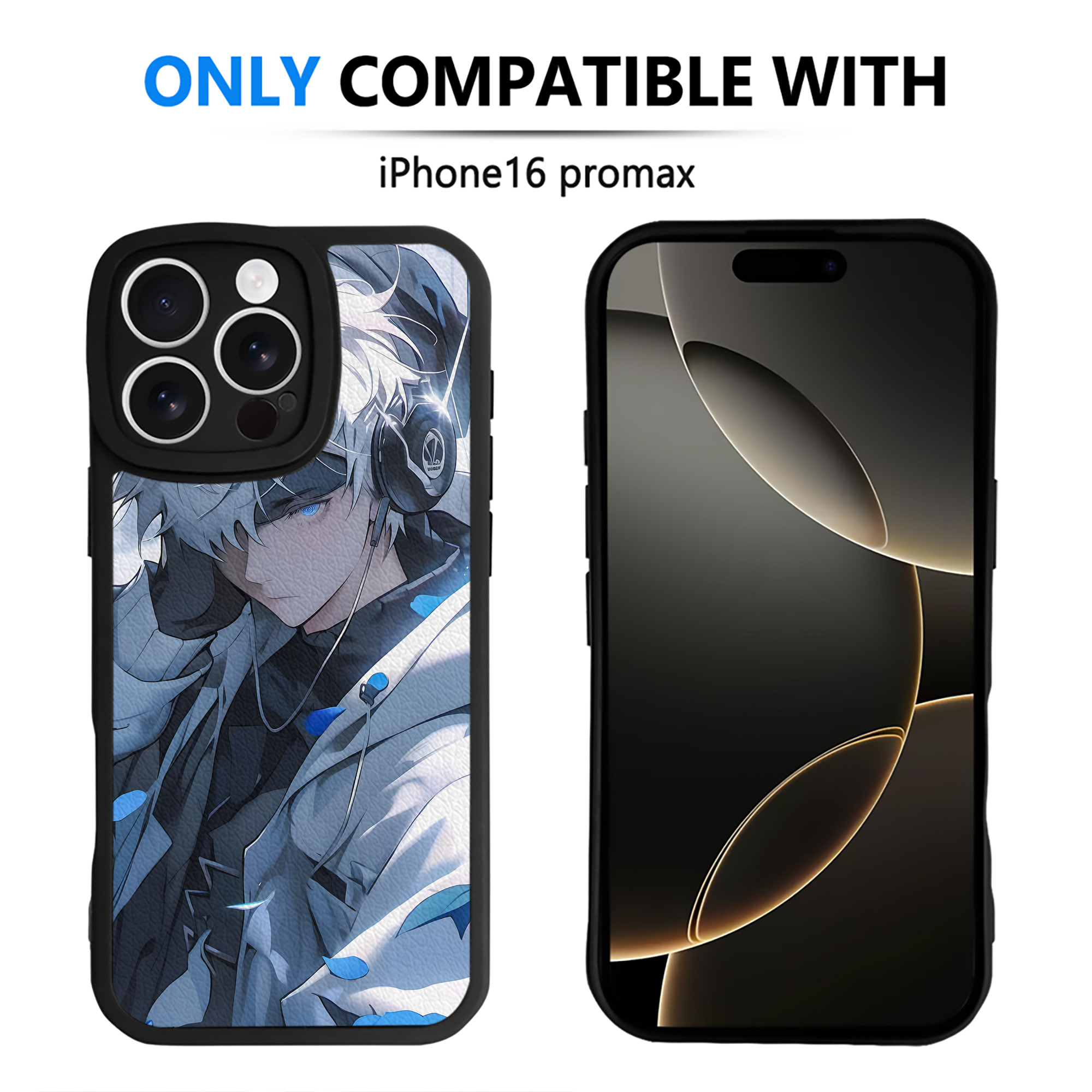（画像用） 呪術廻戦 Jujutsu Kaisen 【iPhone 16シリーズ対応】シリコンスマホケース（レザー調） 材質：シリコン